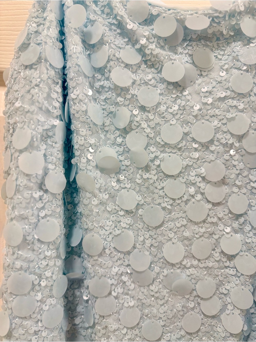 a new day Powder Blue Sequin Spaghetti Strap Dress - Picture 3 of 5